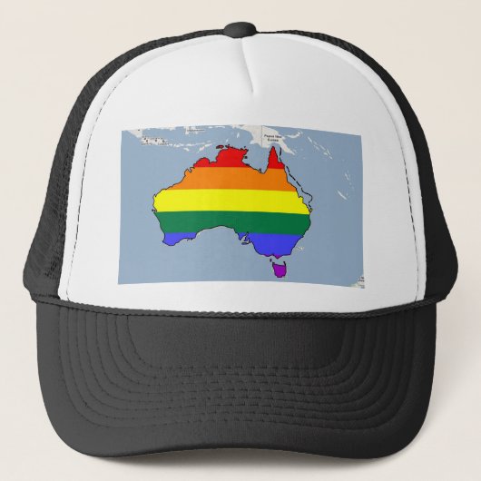 オーストラリアGLBTのプライド キャップ (正面)