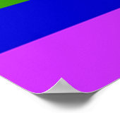 オーストラリアGLBTプライド国旗 ポスター (角)