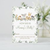 オーストラリアHow Big is Mommy's Belly Game Card 招待状 (スタンド正面)