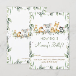 オーストラリアHow Big is Mommy's Belly Game Card 招待状