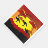 オーストラリアKangarooレッドブラックイエローサーヴィット (コーナー)