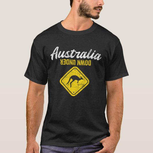 オーストラリアKangaroo Marsupial Zoo Animaの下 Tシャツ (正面)