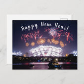 オーストラリアSydney Harbor Bridge Fireworks NYE シーズンポストカード (正面/裏面)