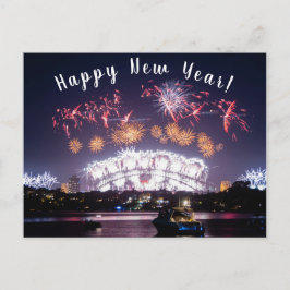 オーストラリアSydney Harbor Bridge Fireworks NYE ポストカード