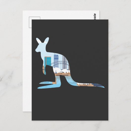 オーストラリアSydney Skyline Adventureカンガルー旅行 ポストカード (正面/裏面)