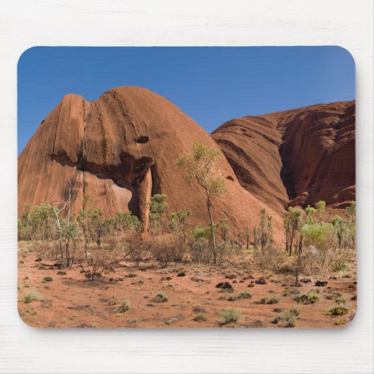オーストラリアUluru Ayers Rockクローズアップ写真 マウスパッド (正面)