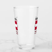 オーストリアおよびオーストリア国旗のガパーソナライズされたラス タンブラーグラス (左)