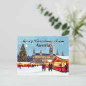 オーストリアからメリークリスマス ポストカード (スタンド正面)