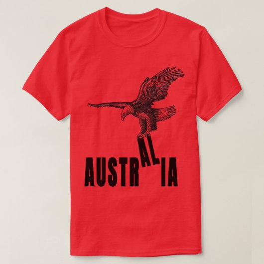 オーストリアじゃない、オーストラリアのイーグルだ Tシャツ (デザイン正面)