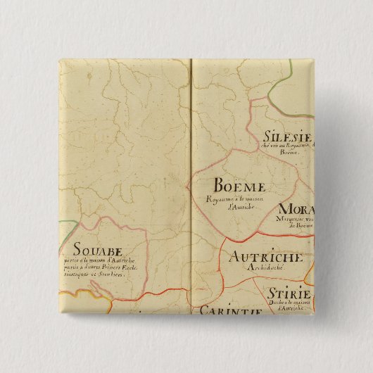 オーストリアとチェコ共和国 缶バッジ (正面)
