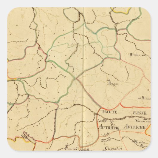 オーストリアとチェコ3 スクエアシール (正面)