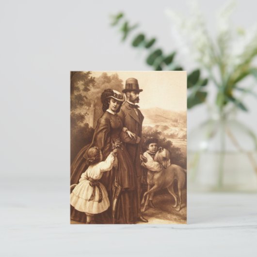 オーストリアと家族の姉妹であるエリザベス皇后#009H ポストカード (スタンド正面)