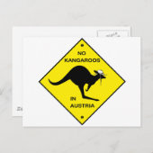 オーストリアにはカンガルーはない! ポストカード (正面/裏面)