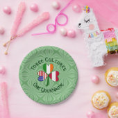 オーストリアのアイリッシュアメリカンシャムロパーソナライズされたック ペーパープレート (パーティー)