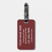 オーストリアのアメリカの絡み合ったハートラゲージタグ ラゲッジタグ (裏面縦)