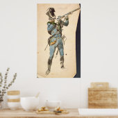 オーストリアのイェーガーのリフルマン ポスター (キッチン)