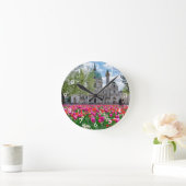 オーストリアのウィーンにある春の聖チャールズ教会 ラウンド壁時計 (ホーム)