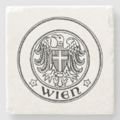 オーストリアのウィーンのシール ストーンコースター (正面)