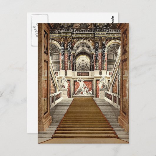 オーストリアのウィーン階段、美術館 ポストカード (正面/裏面)