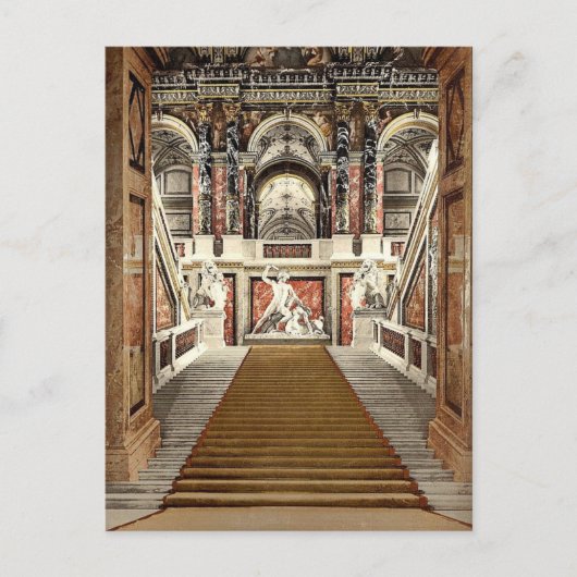 オーストリアのウィーン階段、美術館 ポストカード (正面)