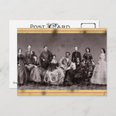 オーストリアのエリザベス皇后とその家族 ポストカード (正面/裏面)