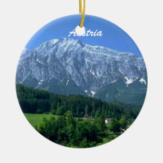 オーストリアのオーナメント セラミックオーナメント (正面)