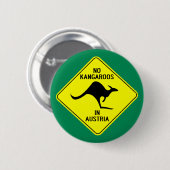 オーストリアのカンガルー無し 缶バッジ (正面&裏面)