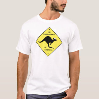 オーストリアのカンガルー無し! Tシャツ