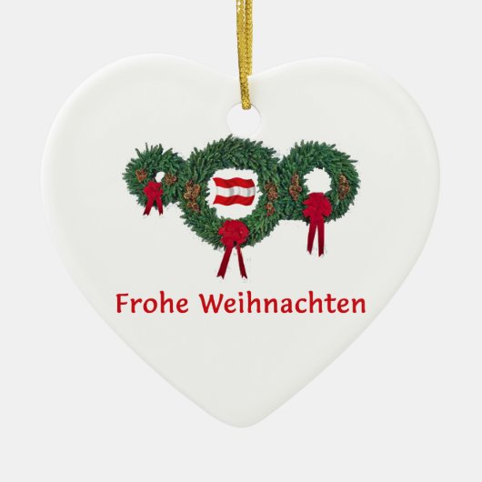 オーストリアのクリスマス2 セラミックオーナメント (正面)