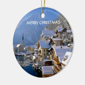 オーストリアのクリスマス セラミックオーナメント (左)