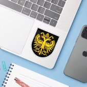 オーストリアのクレムスアンドデアドナウの紋章 シール (ノートパソコンとiPhone)