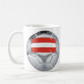 オーストリアのサッカー コーヒーマグカップ (左)