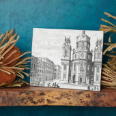 オーストリアのザルツブルグにあるノートルダム教会 フォトプラーク (側面)