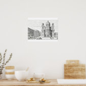 オーストリアのザルツブルグにあるノートルダム教会 ポスター (キッチン)