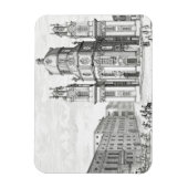 オーストリアのザルツブルグにあるノートルダム教会 マグネット (縦)