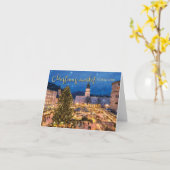 オーストリアのザルツブルグのクリスマスマーケット カード (黄色い花)