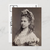 オーストリアのジゼラ大公爵夫人、娘シシ ポストカード (正面/裏面)