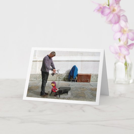 オーストリアのストリートパペット師 カード (蘭)