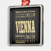 オーストリアのタイポグラフィの芸術のウィーン都市 メタルオーナメント (左)