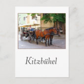 オーストリアのチロルのキツブヘル – 町の風景 ポストカード (正面)