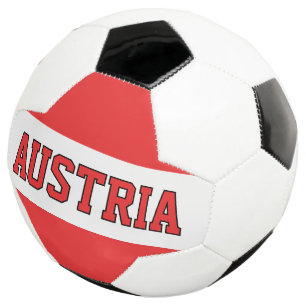 オーストリアのチームファンとプレーヤー用のサッカーボールフラグ サッカーボール
