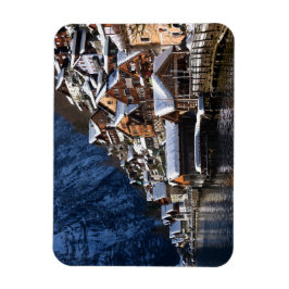 オーストリアのハルスタットにある木製の湖畔の家 マグネット