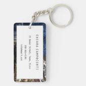 オーストリアのハルスタットにある木製の湖畔住宅 キーホルダー (裏面)