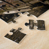 オーストリアのハルスタットにある木製の湖畔住宅 ジグソーパズル (側面)