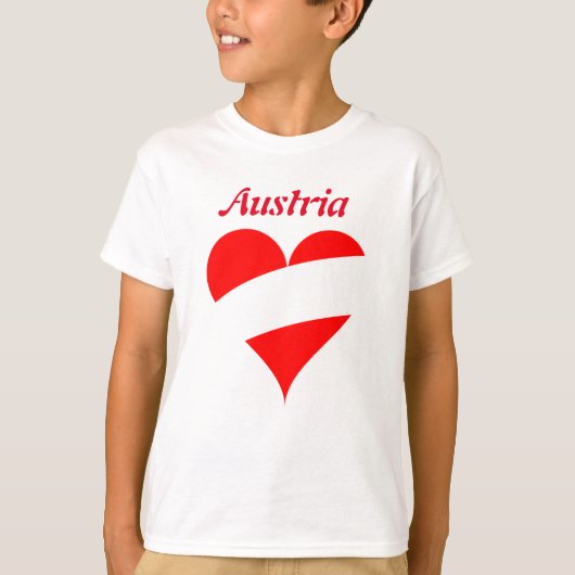 オーストリアのハート Tシャツ (正面)