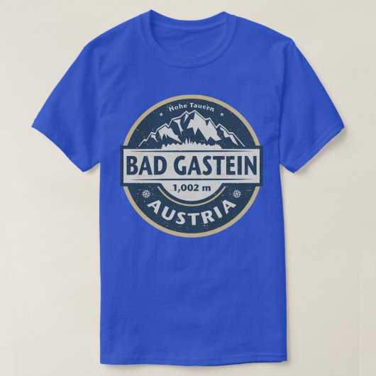 オーストリアのバッドガシュタイン Tシャツ (デザイン正面)