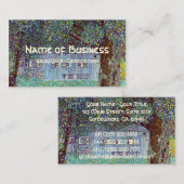 オーストリアのファームハウスbyクリムトビクトリアンファインアート 名刺 (正面/裏面)