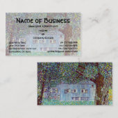 オーストリアのファームハウスbyクリムトビクトリアンファインアート 名刺 (正面/裏面)