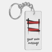 オーストリアのブラシの旗 キーホルダー (正面左)