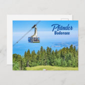 オーストリアのプフェンダーからの湖コンスタンスビュー ポストカード (正面/裏面)